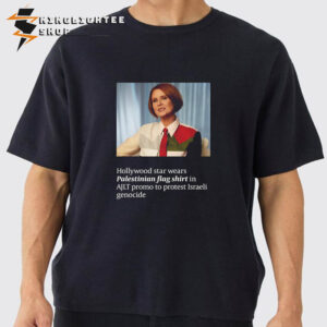 Cynthia Nixon Wears Palestine Flag Shirt To Protest Israeli Genocide Unisex T-Shirt