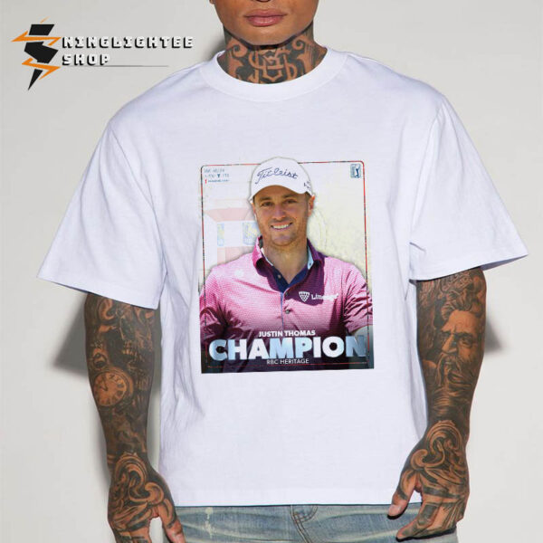 Justin Thomas The Champion Winner Of RBC Heritage Tournament 2025 PGA Tour Unisex T-Shirt