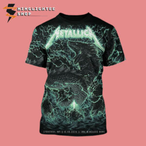 Metallica JMA Exclusive Event Tee M72 World Tour 2025 Held At JMA Wireless Dome In Syracuse New York On April 19 2025 All Over Print Shirt