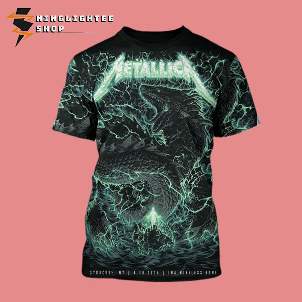 Metallica JMA Exclusive Event Tee M72 World Tour 2025 Held At JMA Wireless Dome In Syracuse New York On April 19 2025 All Over Print Shirt Metallica JMA Exclusive Event Tee M72 World Tour 2025 Held At JMA Wireless Dome In Syracuse New York On April 19 2025 All Over Print Shirt