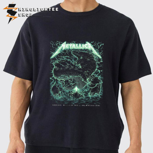 Metallica JMA Exclusive Event Tee M72 World Tour 2025 Held At JMA Wireless Dome In Syracuse New York On April 19 2025 Unisex T-Shirt