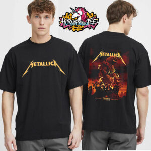 Metallica M72 Exclusive Poster New Art Work For Tour M72 World Tour 2025 Held At Rogers Centre In Ontario Toronto CA On April 24 2025 Unisex T-Shirt 2 Sides