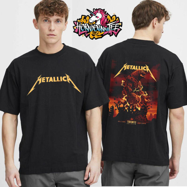 Metallica M72 Exclusive Poster New Art Work For Tour M72 World Tour 2025 Held At Rogers Centre In Ontario Toronto CA On April 24 2025 Unisex T-Shirt 2 Sides