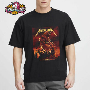 Metallica M72 World Tour 2025 Held At Rogers Centre In Ontario Toronto CA On April 24 2025 Exclusive Poster New Art Work For Tour Unisex T-Shirt