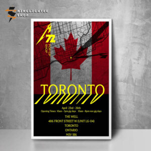 Metallica The M72 Toronto Pop Up Tour 2025 Shop Merch Open On April 23-26 2025 Poster Home Decor Canvas