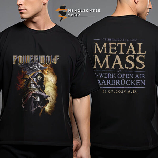 Powerwolf Meta Mass Holy Metal Mass At E Werk Open Air Saarbrucken On November 7 2025 Unisex T-Shirt Two Sides